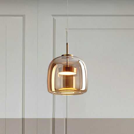 AmberGlow Vintage LED Pendant Light - Retro Design with Energy-Efficient Lighting for Cozy Ambiance 2