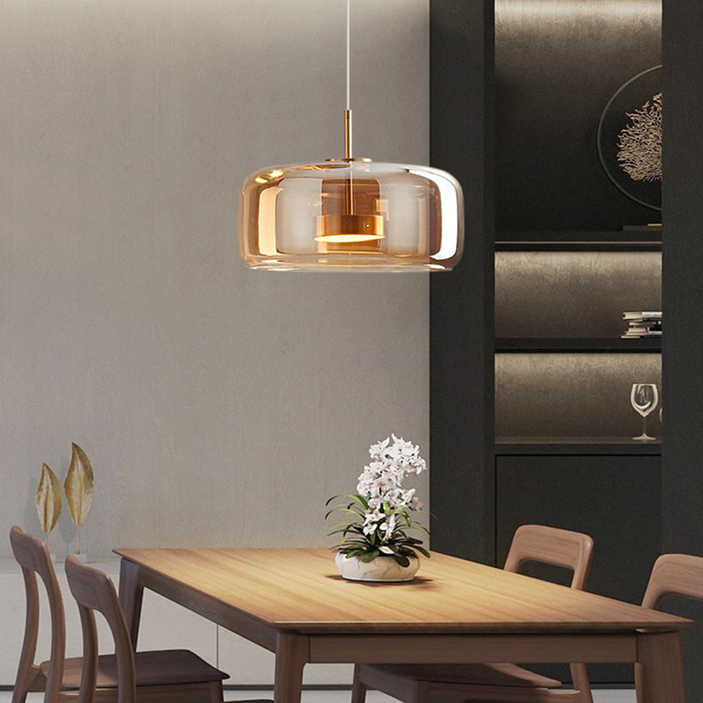 AmberGlow Vintage LED Pendant Light - Retro Design with Energy-Efficient Lighting for Cozy Ambiance 5