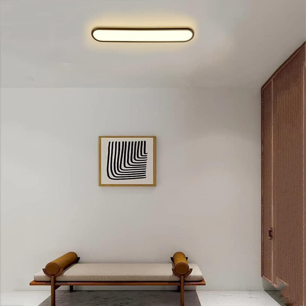 Sleek Flush Mount Ceiling Light with Integrated LED & Dimmable Feature for Modern Interiors 1