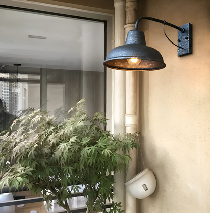 AisleGlow | Iron Wall Lantern with Vintage Design – Weatherproof Outdoor Lighting 4