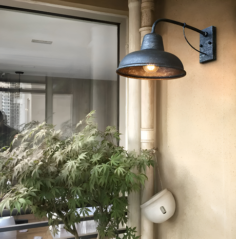 AisleGlow | Iron Wall Lantern with Vintage Design – Weatherproof Outdoor Lighting 4