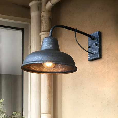 AisleGlow | Iron Wall Lantern with Vintage Design – Weatherproof Outdoor Lighting 8