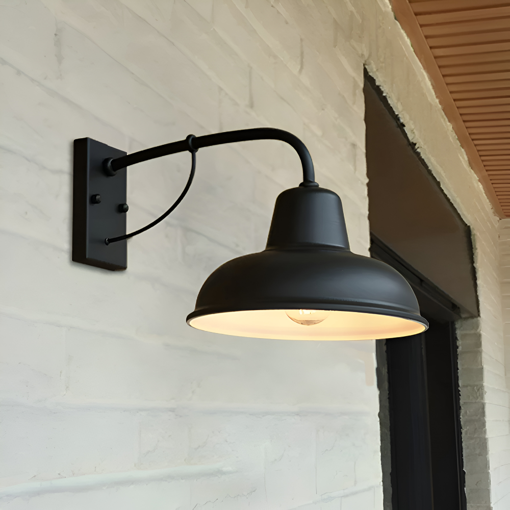 AisleGlow | Iron Wall Lantern with Vintage Design – Weatherproof Outdoor Lighting 7