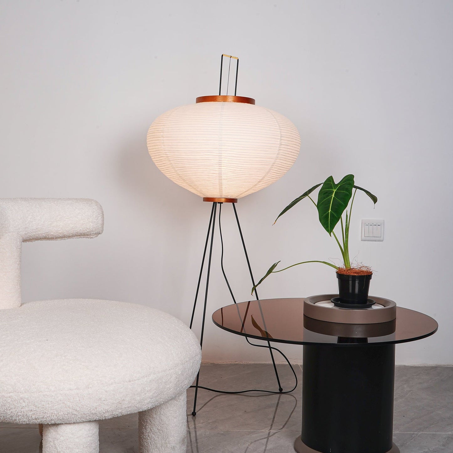 Pendara Paper Lantern Floor Lamp