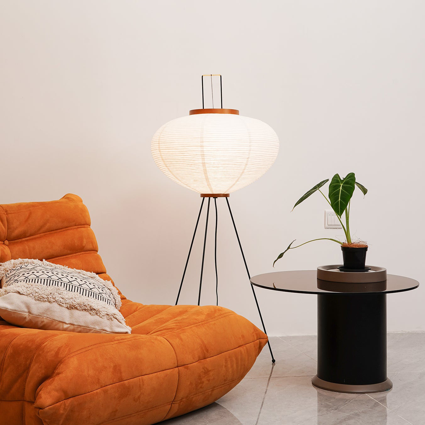 Pendara Paper Lantern Floor Lamp