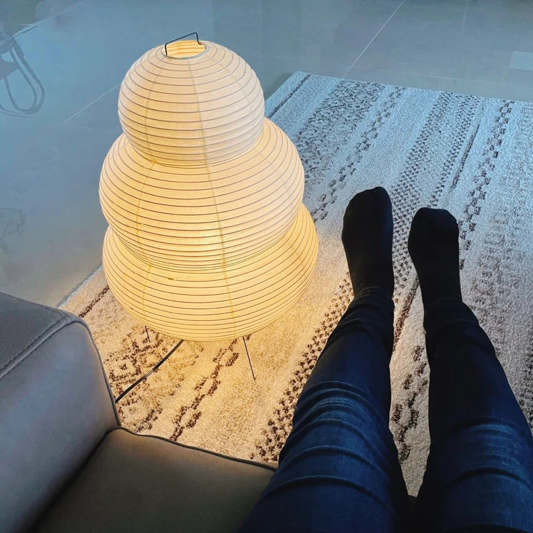 Hinora Sculptural Paper Lamp