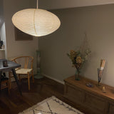Organic Rice Paper Pendant Light