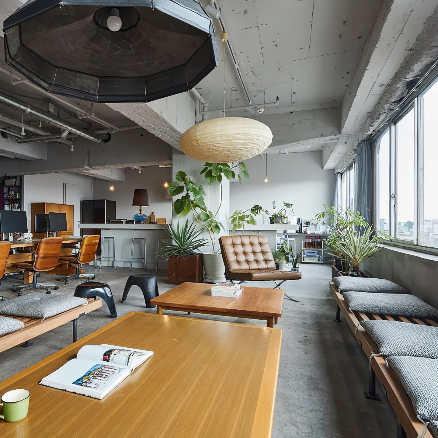 Solenne Rice Paper Pendant Light