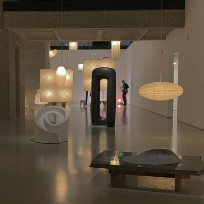 Solenne Rice Paper Pendant Light