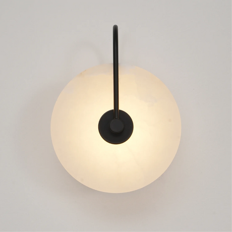 Sculptural Alabaster Wall Sconce