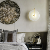 Sculptural Alabaster Wall Sconce
