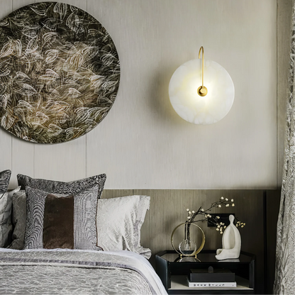 Aurelia Alabaster Wall Sconce