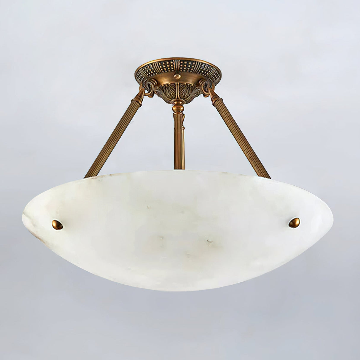 Alabaster Semi Flush Ceiling Light