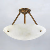 Alabaster Semi Flush Ceiling Light