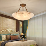Alabaster Semi Flush Ceiling Light