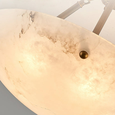 Alabaster Semi Flush Ceiling Light