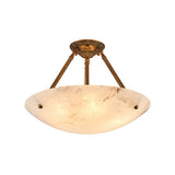 Alabaster Semi Flush Ceiling Light