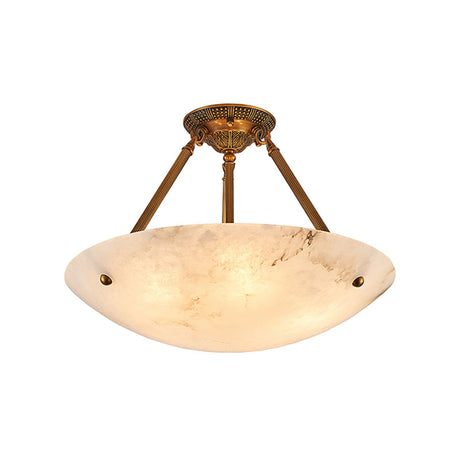 Alabaster Semi Flush Ceiling Light