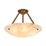 Alabaster Semi Flush Ceiling Light