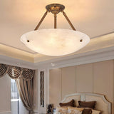 Alabaster Semi Flush Ceiling Light