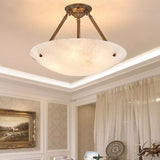 Alabaster Semi Flush Ceiling Light