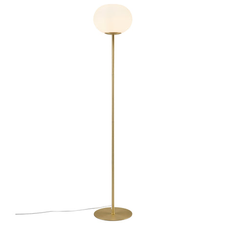 Dune Minimalist Floor Lamp - Elegant Glass & Metal Design for Modern Interiors 5