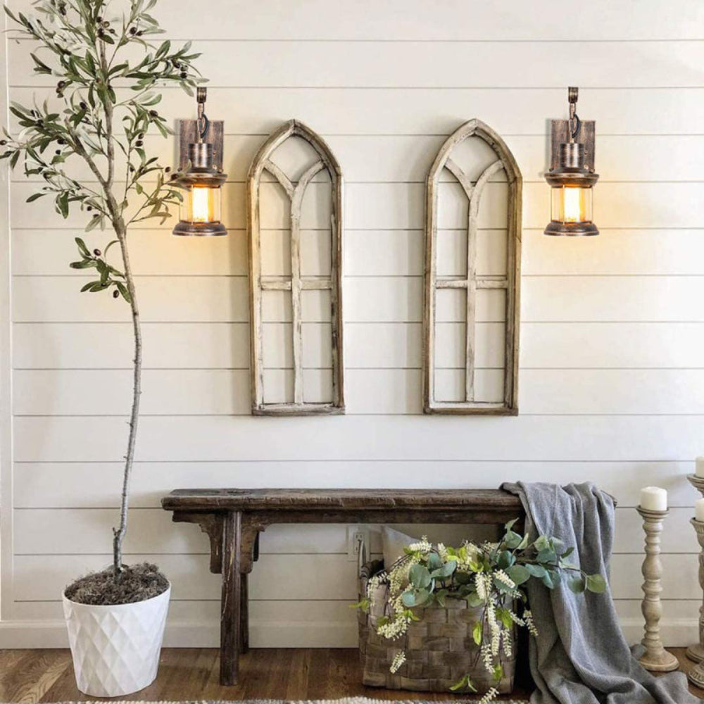 Industrial Farmhouse Wall Sconce Lighting with Soft Ambient Glow – Vintage Charm for Cozy Spaces 3