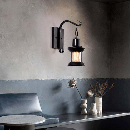 Industrial Farmhouse Wall Sconce Lighting with Soft Ambient Glow – Vintage Charm for Cozy Spaces 1