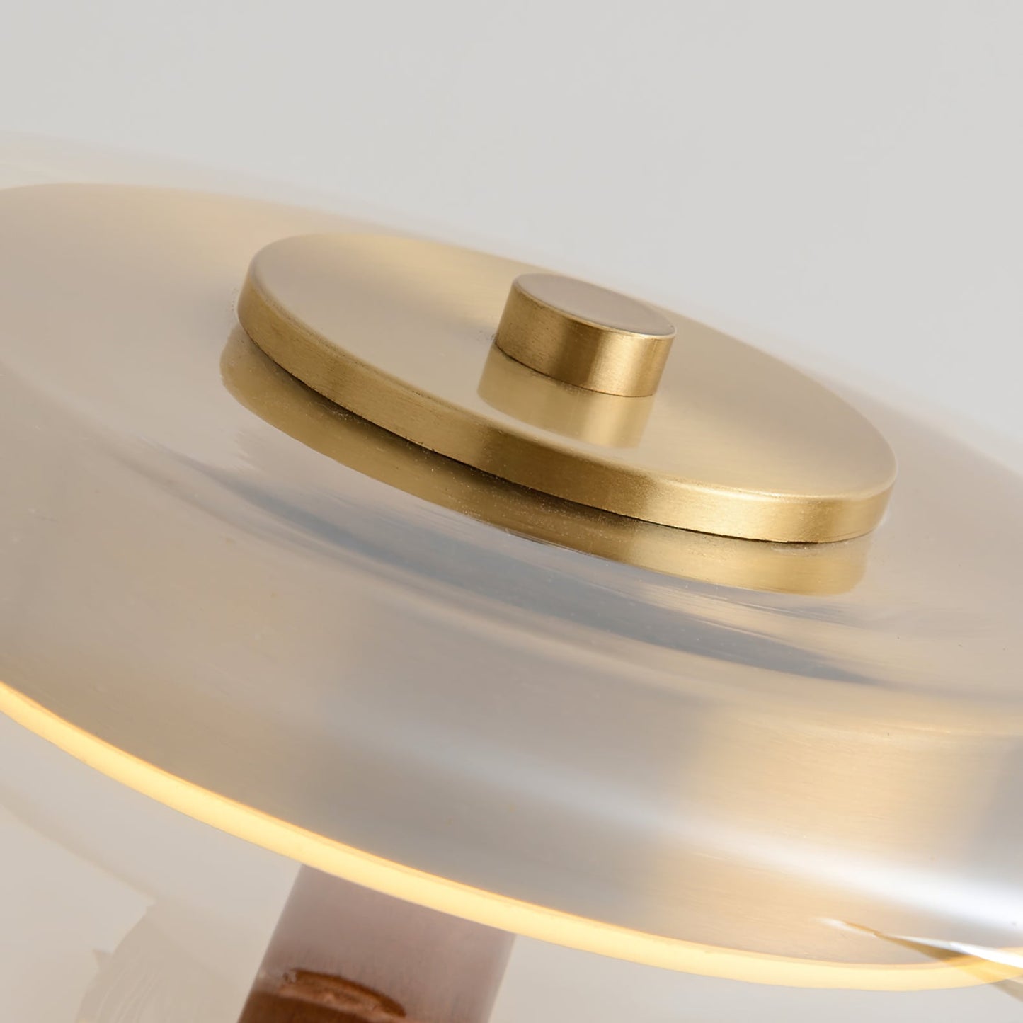 Velora Glass Wood Table Lamp
