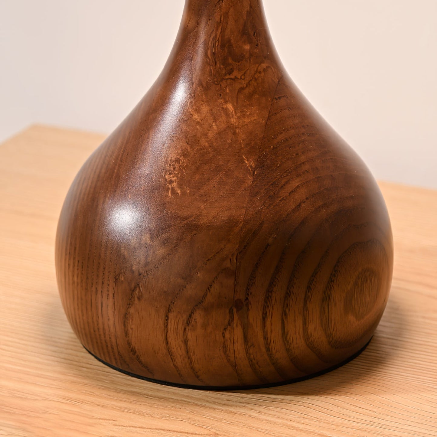 Velora Glass Wood Table Lamp