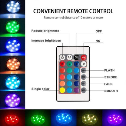 Aquamagna | Waterproof Pool Light with Remote Control & 16 Color Modes - Versatile Lighting for Indoor and Outdoor Use 4