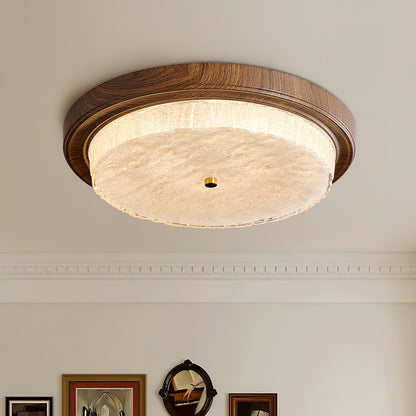 Velin Round Flush Ceiling Light
