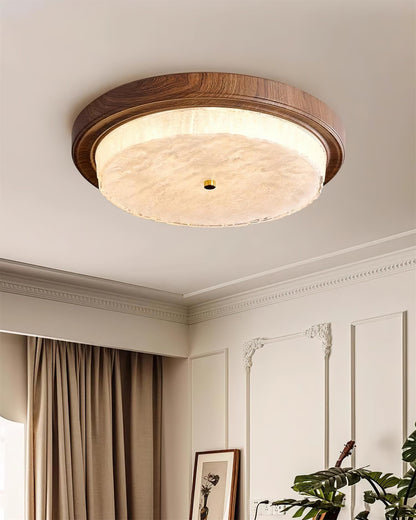 Velin Round Flush Ceiling Light