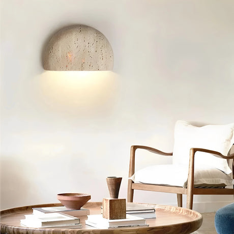 Wabi-Sabi | Wall Sconce Light with Handcrafted Yellow Stone Design – Soothing LED for Warm Ambience 5