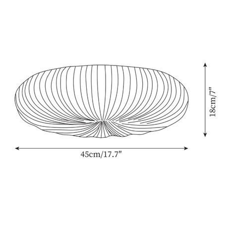 Shell Flush Ceiling Light