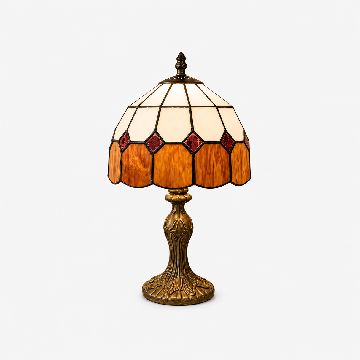 Tiffany Stained Glass Table Lamp