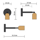 Axora | Adjustable Long-Arm Wall Lamp with Rotatable Head – Modern Design for Flexible Illumination 5