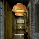 BambooGlow – Eco-Friendly Ceiling Light with Handwoven Design – Customizable E27 Socket for Warm Atmosphere 5
