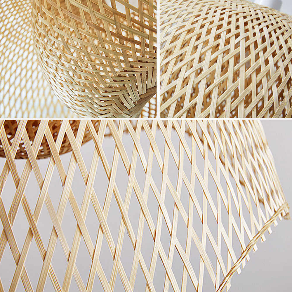EcoChic Bamboo Pendant Lamp - Handcrafted Natural Lighting for Home Decor 13