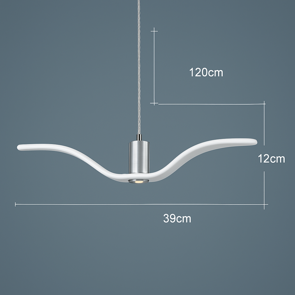 BeakBrilliance – LED Ceiling Lamp with Elegant Bird Design – Unique Lighting for Modern Dining Spaces 3