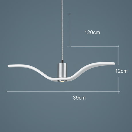 BeakBrilliance – LED Ceiling Lamp with Elegant Bird Design – Unique Lighting for Modern Dining Spaces 3