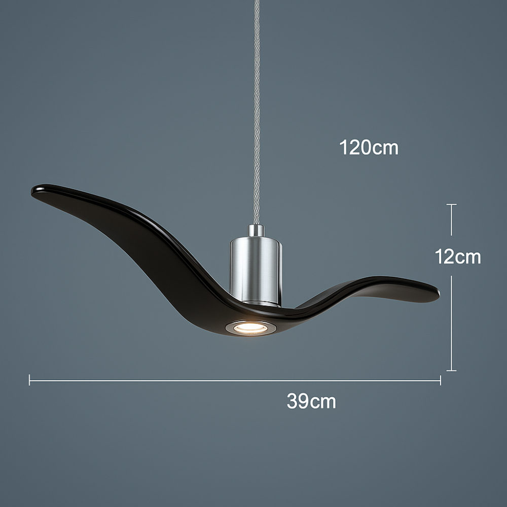 BeakBrilliance – LED Ceiling Lamp with Elegant Bird Design – Unique Lighting for Modern Dining Spaces 6