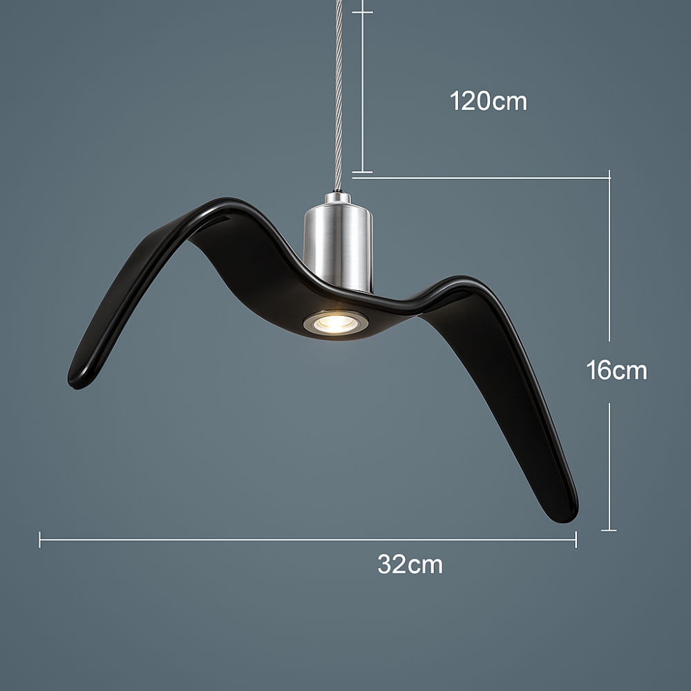 BeakBrilliance – LED Ceiling Lamp with Elegant Bird Design – Unique Lighting for Modern Dining Spaces 5