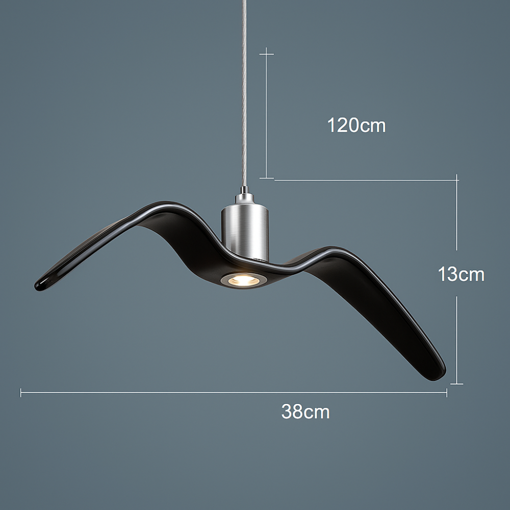 BeakBrilliance – LED Ceiling Lamp with Elegant Bird Design – Unique Lighting for Modern Dining Spaces 4