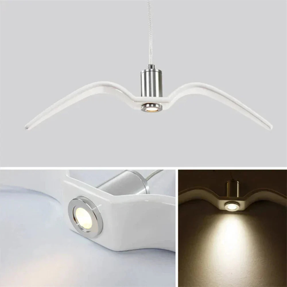 BeakBrilliance – LED Ceiling Lamp with Elegant Bird Design – Unique Lighting for Modern Dining Spaces 11