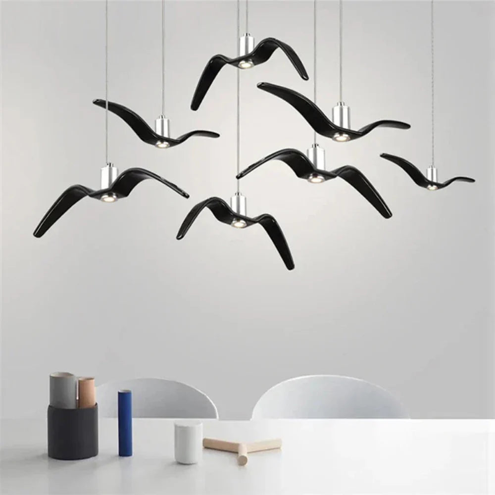 BeakBrilliance – LED Ceiling Lamp with Elegant Bird Design – Unique Lighting for Modern Dining Spaces 12