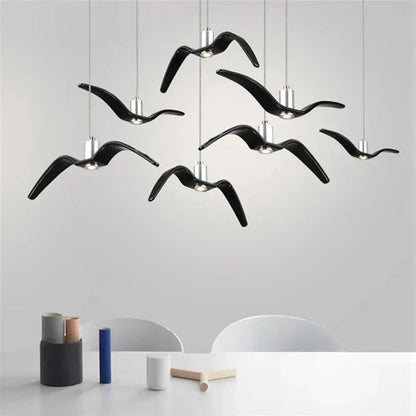 BeakBrilliance – LED Ceiling Lamp with Elegant Bird Design – Unique Lighting for Modern Dining Spaces 12