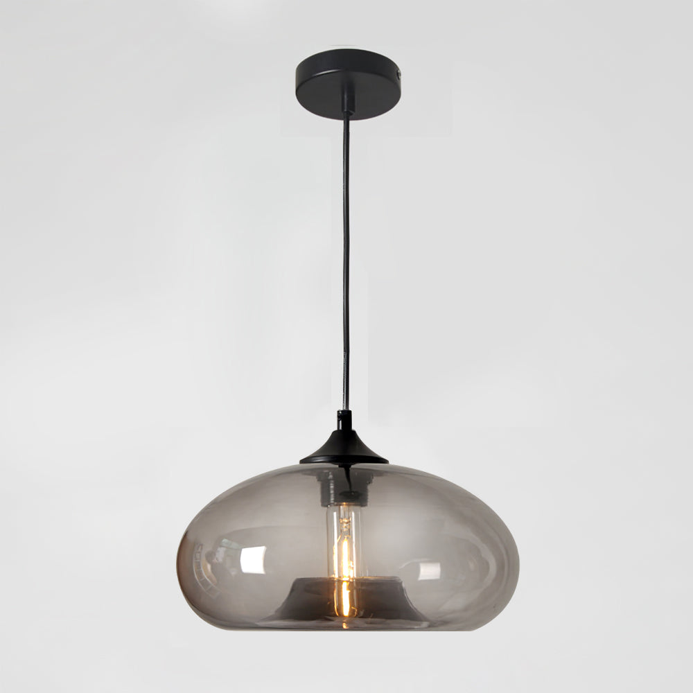 Veyra Smoked Globe Pendant