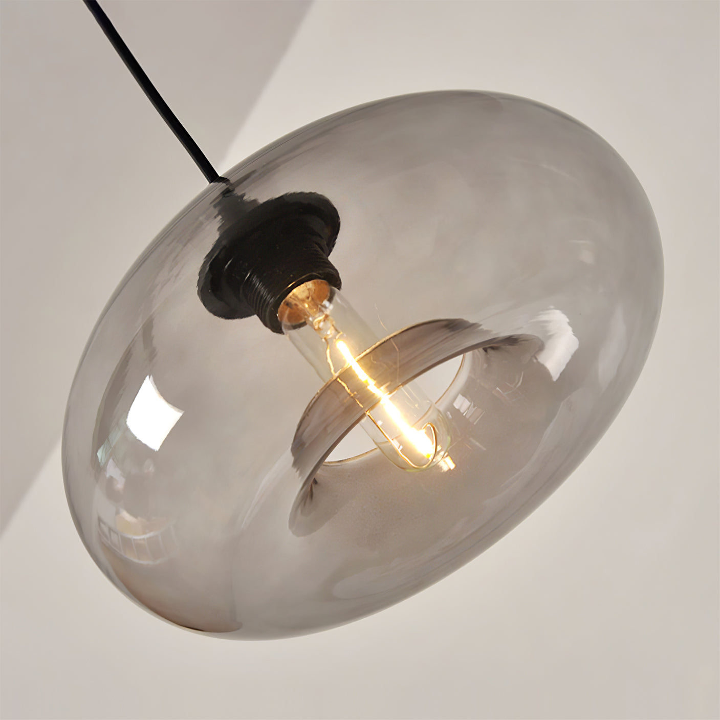 Veyra Smoked Globe Pendant