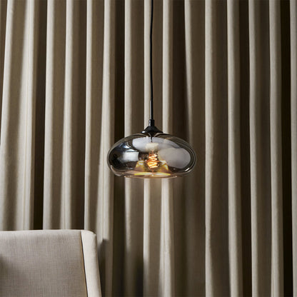 Veyra Smoked Globe Pendant